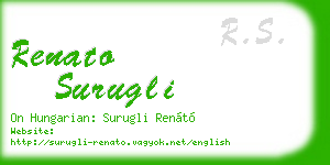 renato surugli business card